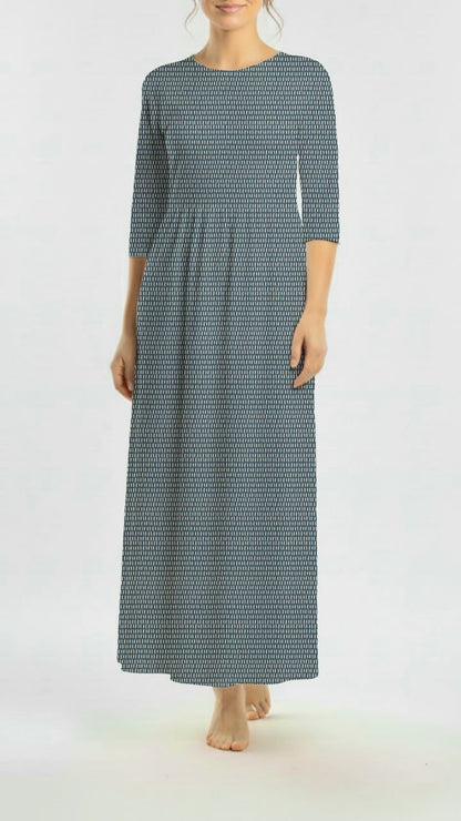 *Unique Design* Willow Ribbed Knit Desert Stitch Blue