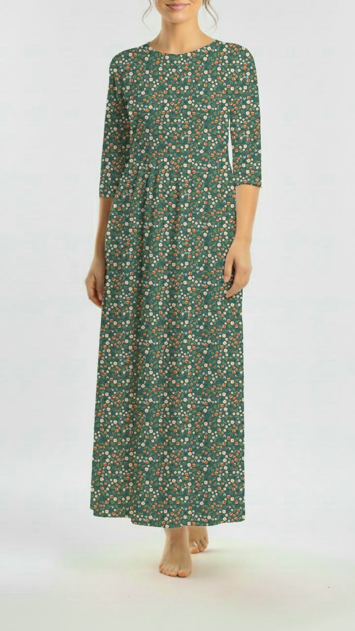 *Unique Design* Cloud Poly Petite Cocoa Floral Spruce