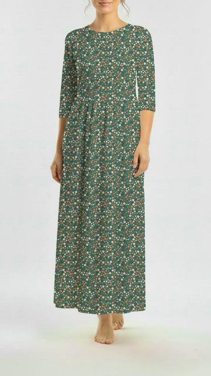 *Unique Design* Cloud Poly Petite Cocoa Floral Spruce