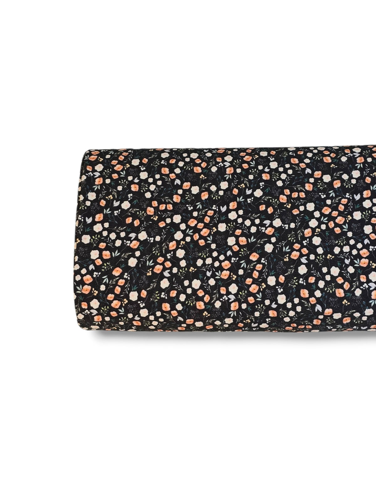 *Unique Design* Crinkled Crepe Petite Cocoa Floral Black