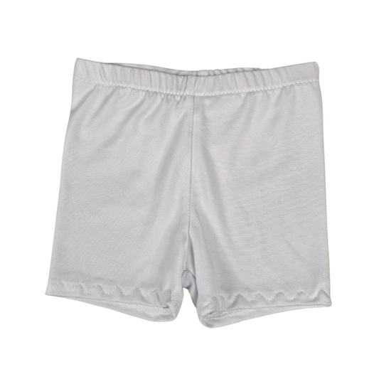 White Biker Shorts 9 mon.