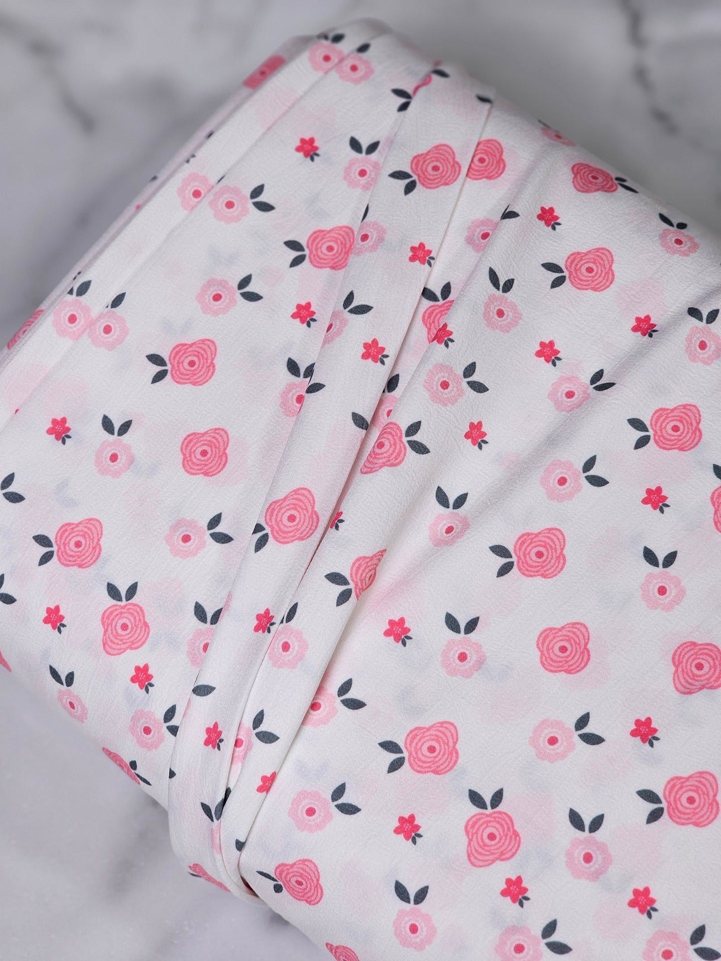 *Unique Design* Cloud Poly Floating Floral Pink