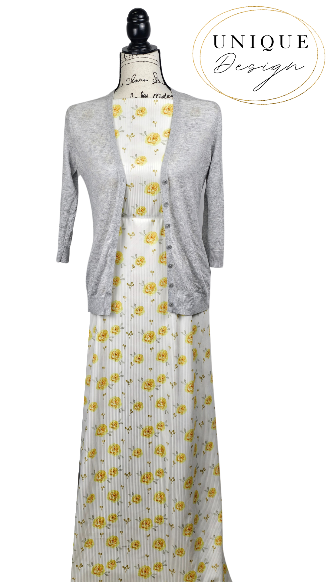 *Unique Design* Cloud Poly Roses Yellow
