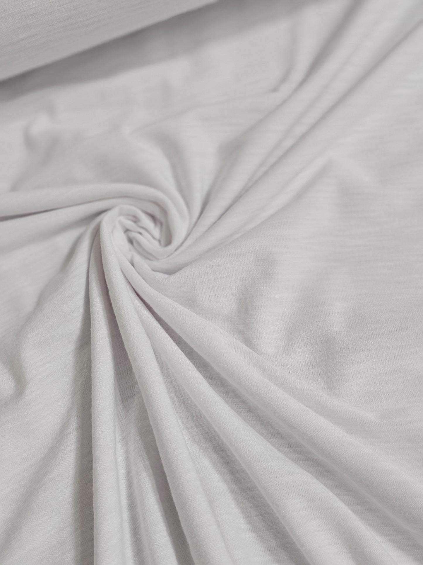 Spun Poly Spandex White 2¾ Yard Remnants
