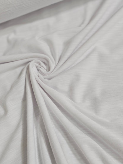 Spun Poly Spandex White 2¾ Yard Remnants