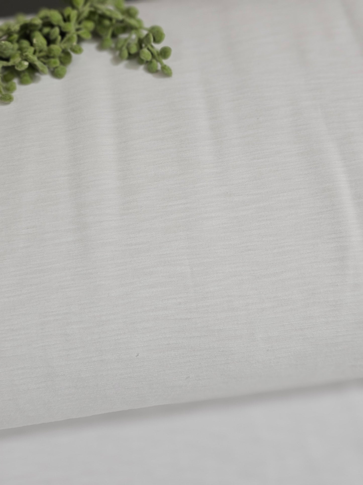 Spun Poly Spandex White 2¾ Yard Remnants