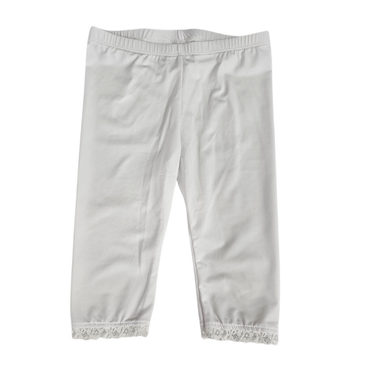 White 3/4 Length Leggings  3T