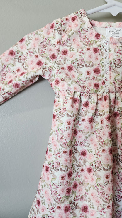 Dress 0-3 mo. Pink Floral