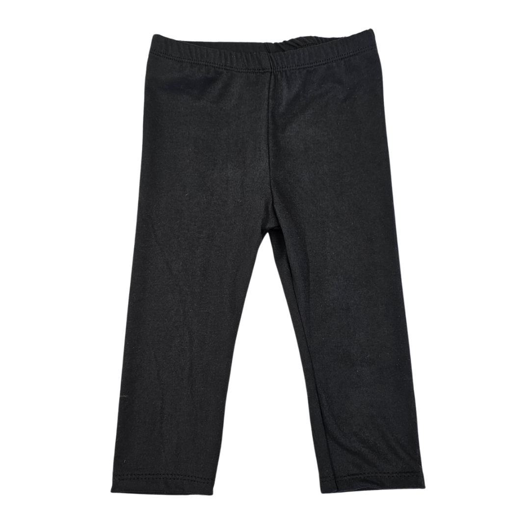 Black Full Length Leggings 12Mo.