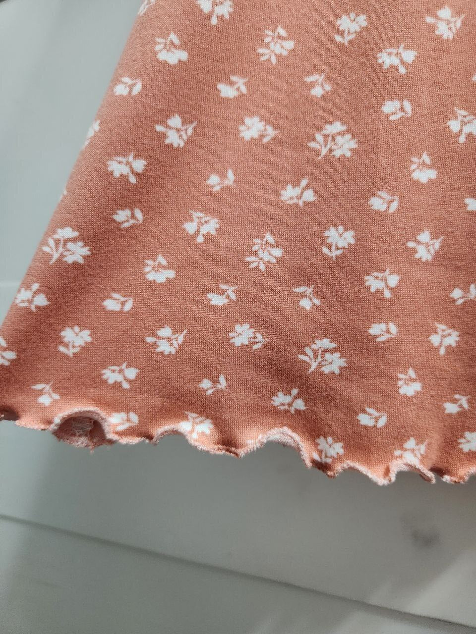 0-3 Month Petite Print Double Brushed Poly Dress