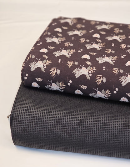 Embossed Polyester Black