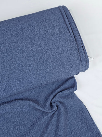 Ella Slate Blue Polyester 1 Yd Remnant