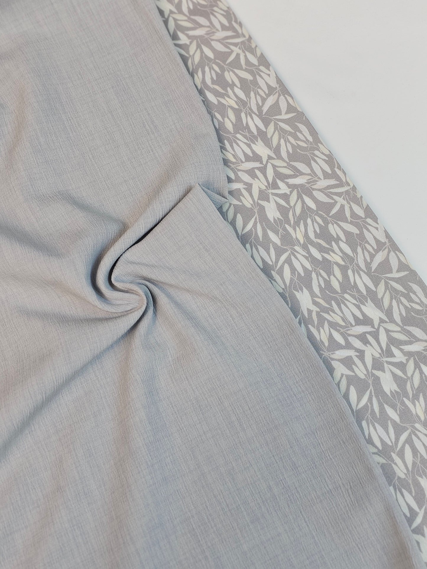 Solid Gray Polyester 1⅜ Yards