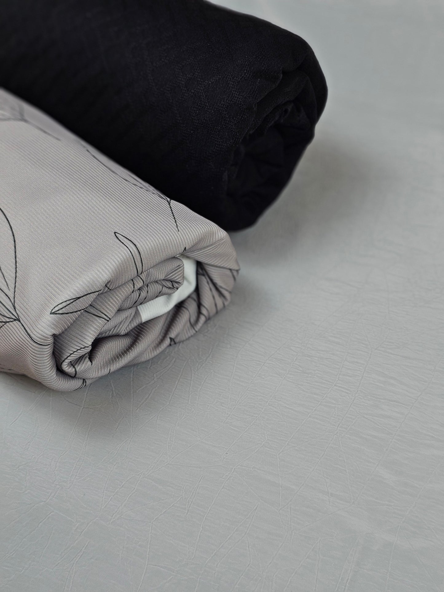 Crinkle Polyester Gray