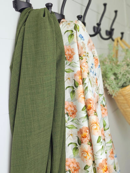Melanie Olive Polyester 1⅓ Yard
