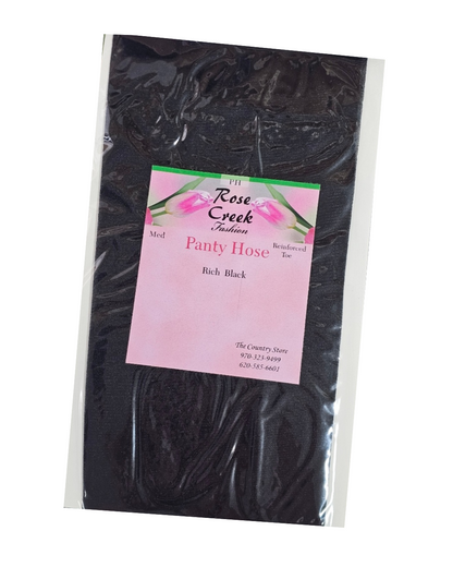 Rich Black Panty Hose Med.
