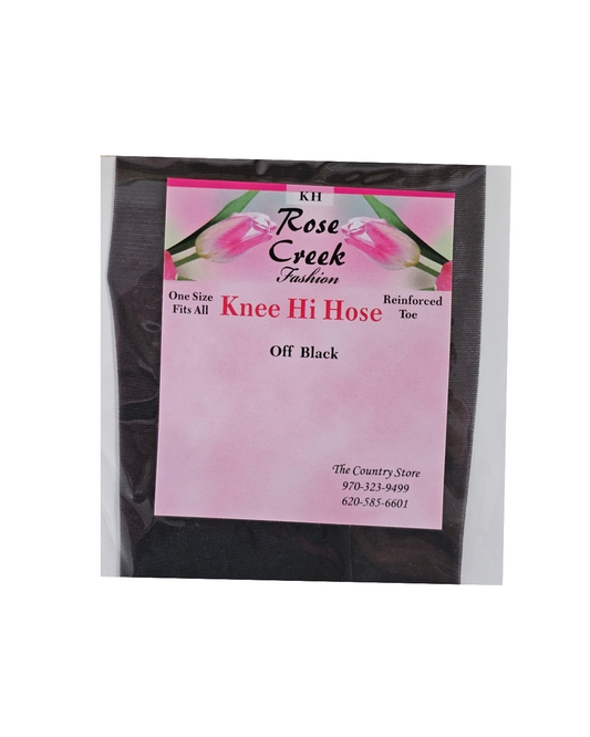 Off Black Knee High Hose