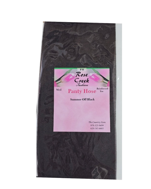Summer Off Black Panty Hose Med.