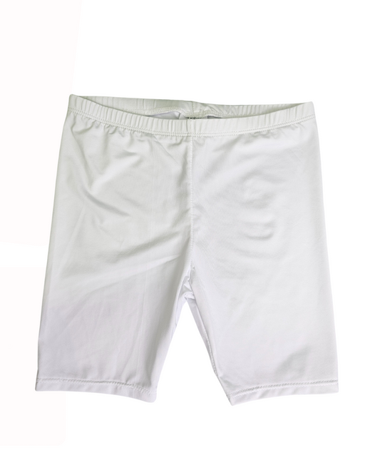 White Biker Shorts 6T