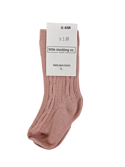 0-6 Mo. Blush Socks