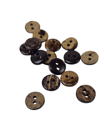 Brown Wooden Buttons 11mm
