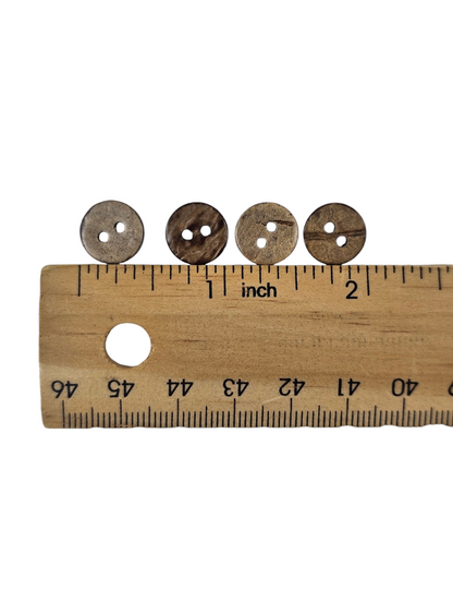 Brown Wooden Buttons 11mm