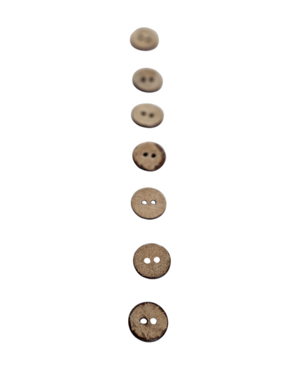 Brown Wooden Buttons 12mm