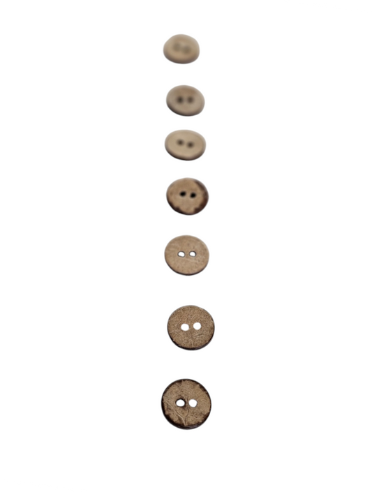Brown Wooden Buttons 12mm