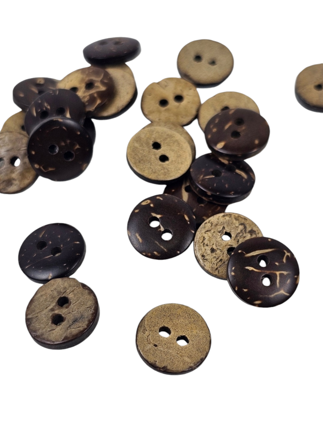 Brown Wooden Buttons 12mm