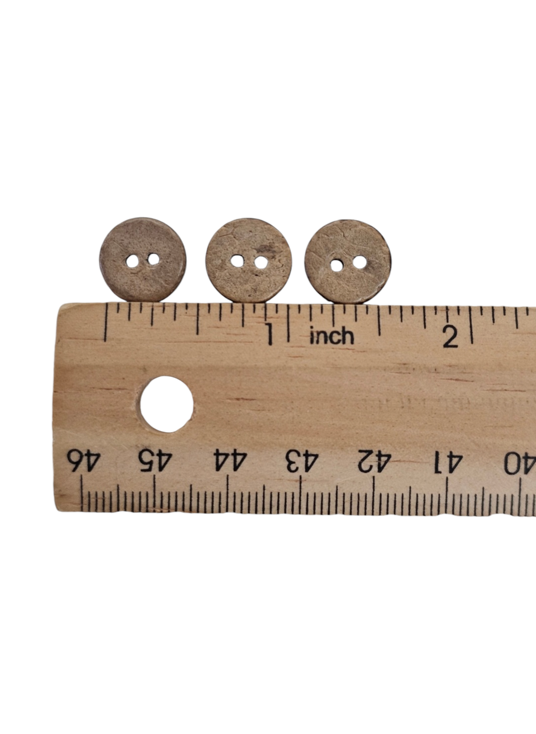 Brown Wooden Buttons 12mm