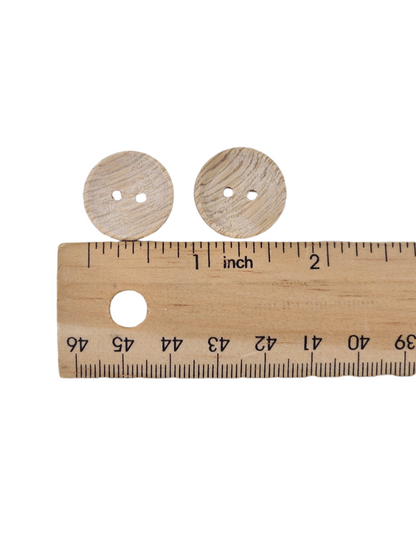Natural Wooden Buttons 20mm