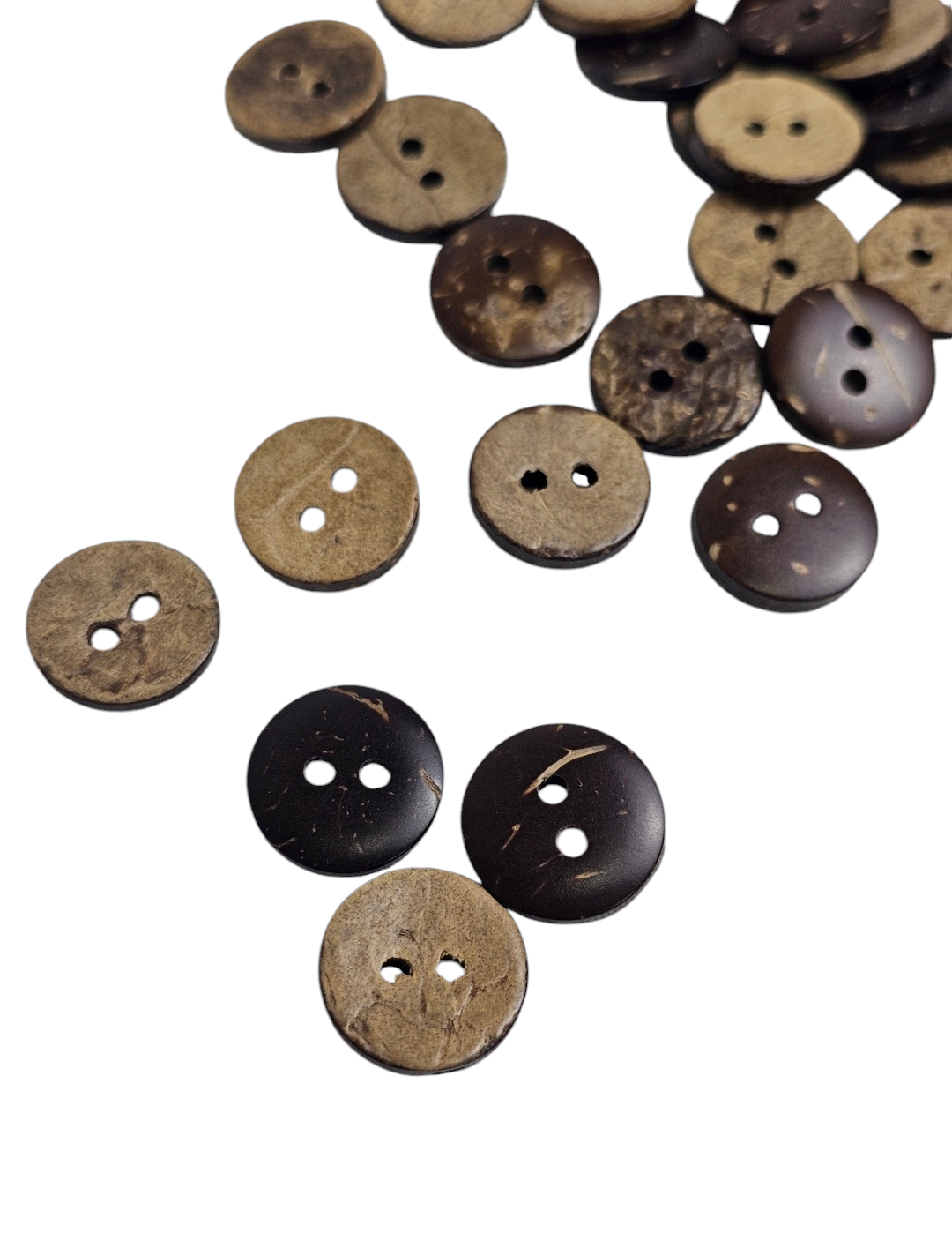 Brown Wooden Buttons 15mm