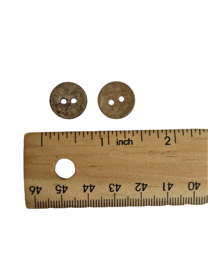Brown Wooden Buttons 15mm