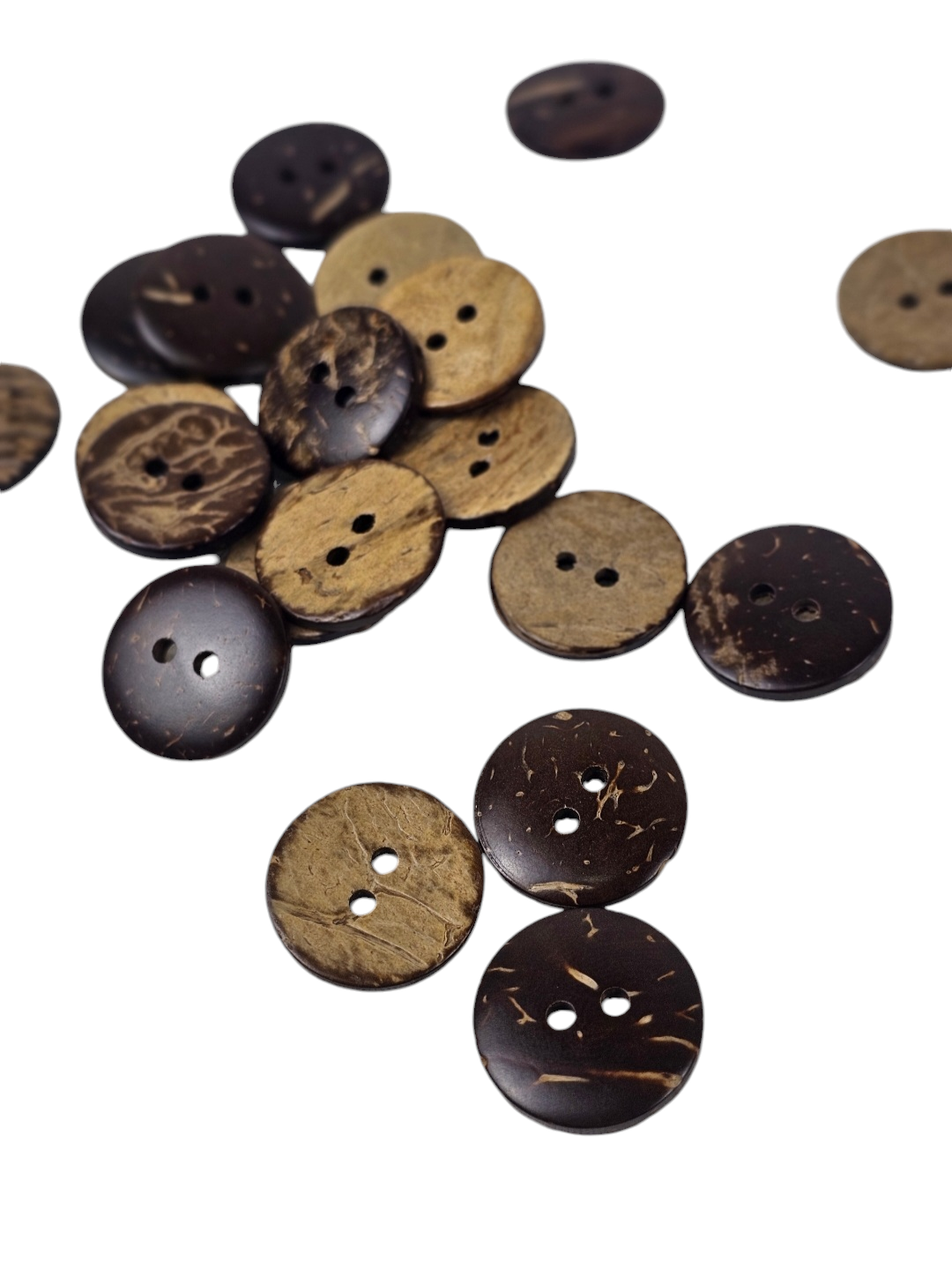 Brown Wooden Buttons 18mm