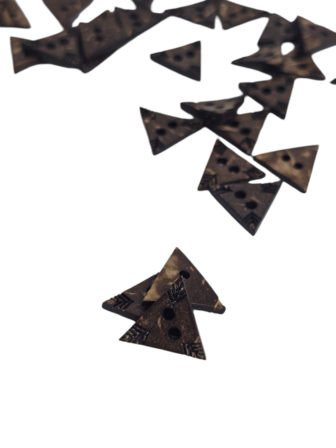Wooden Buttons Triangle