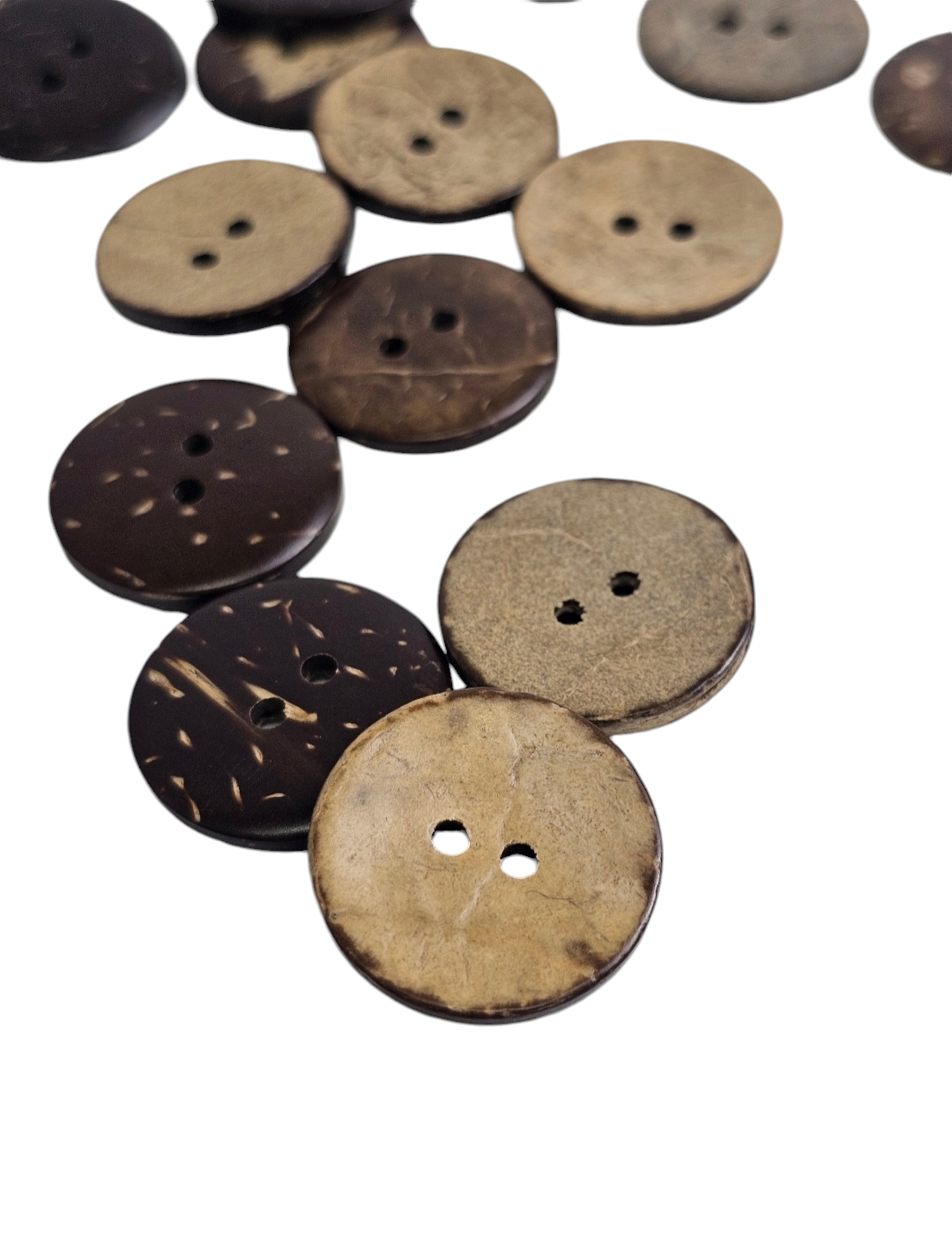 Wooden Brown Buttons 23mm