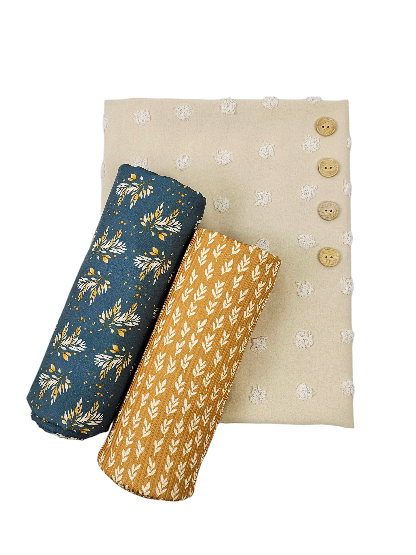 *Unique Design* Cloud Poly Golden Foliage Emerald