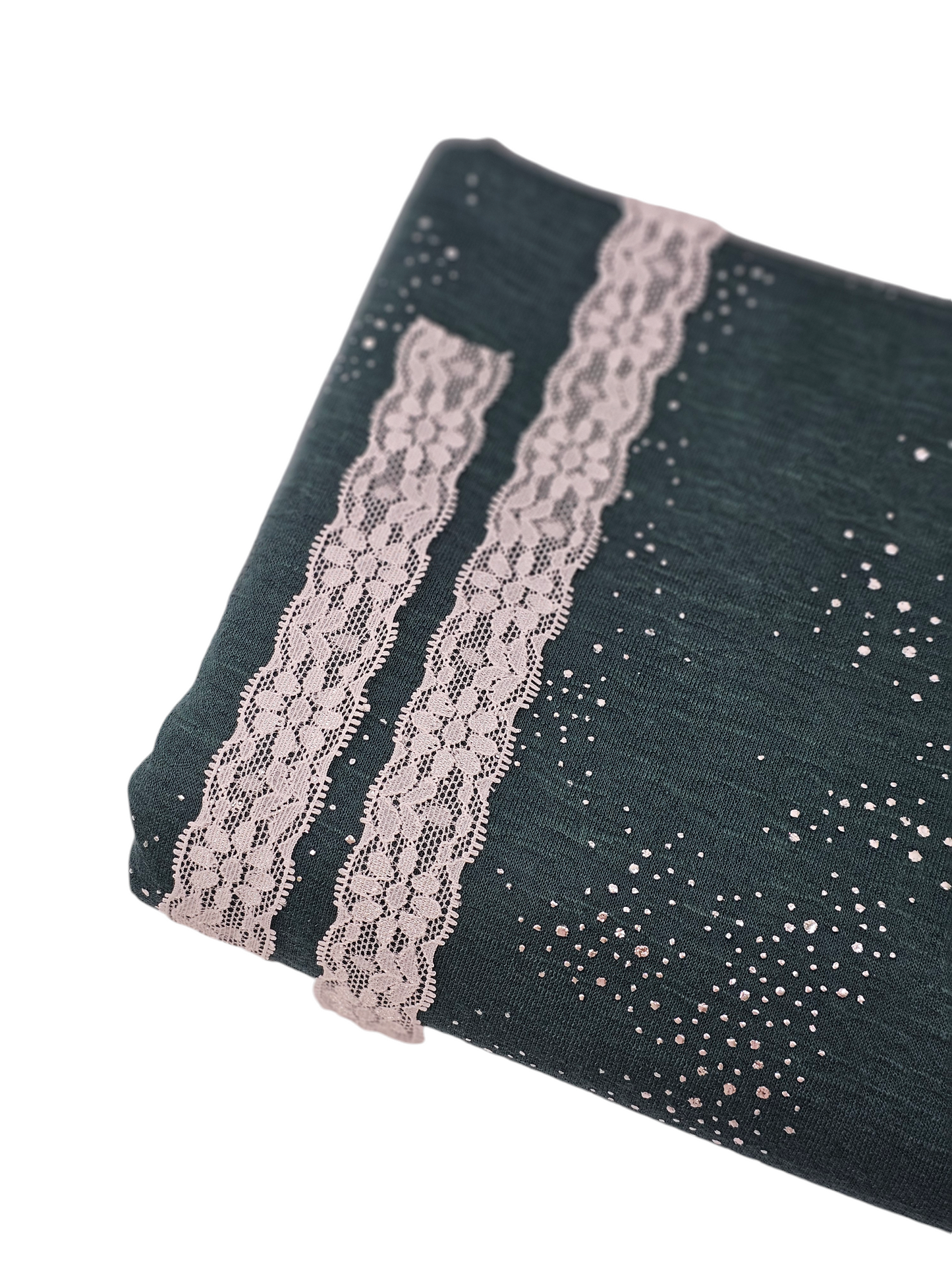 1" White Stretch Lace