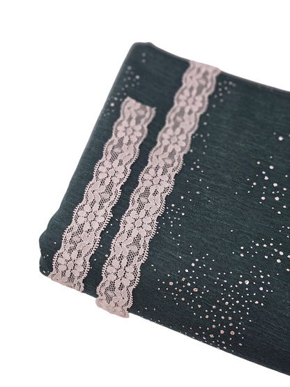 1" White Stretch Lace