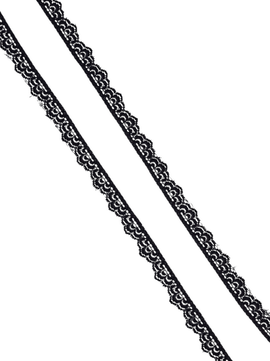 ⅝" Black Stretch Lace