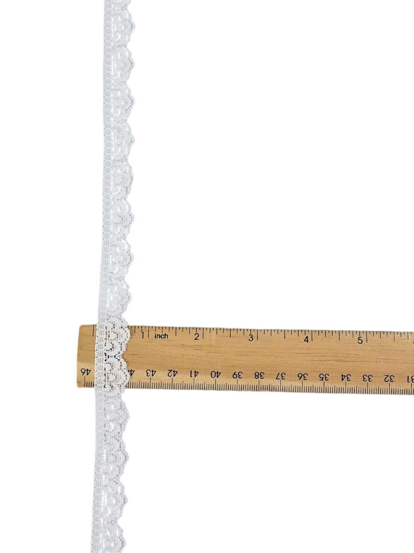 ⅝" White Stretch Lace
