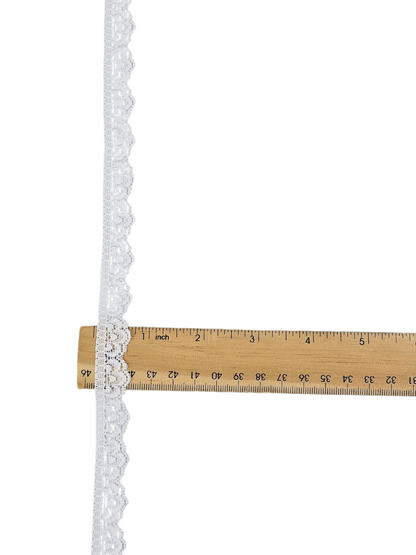 ⅝" White Stretch Lace