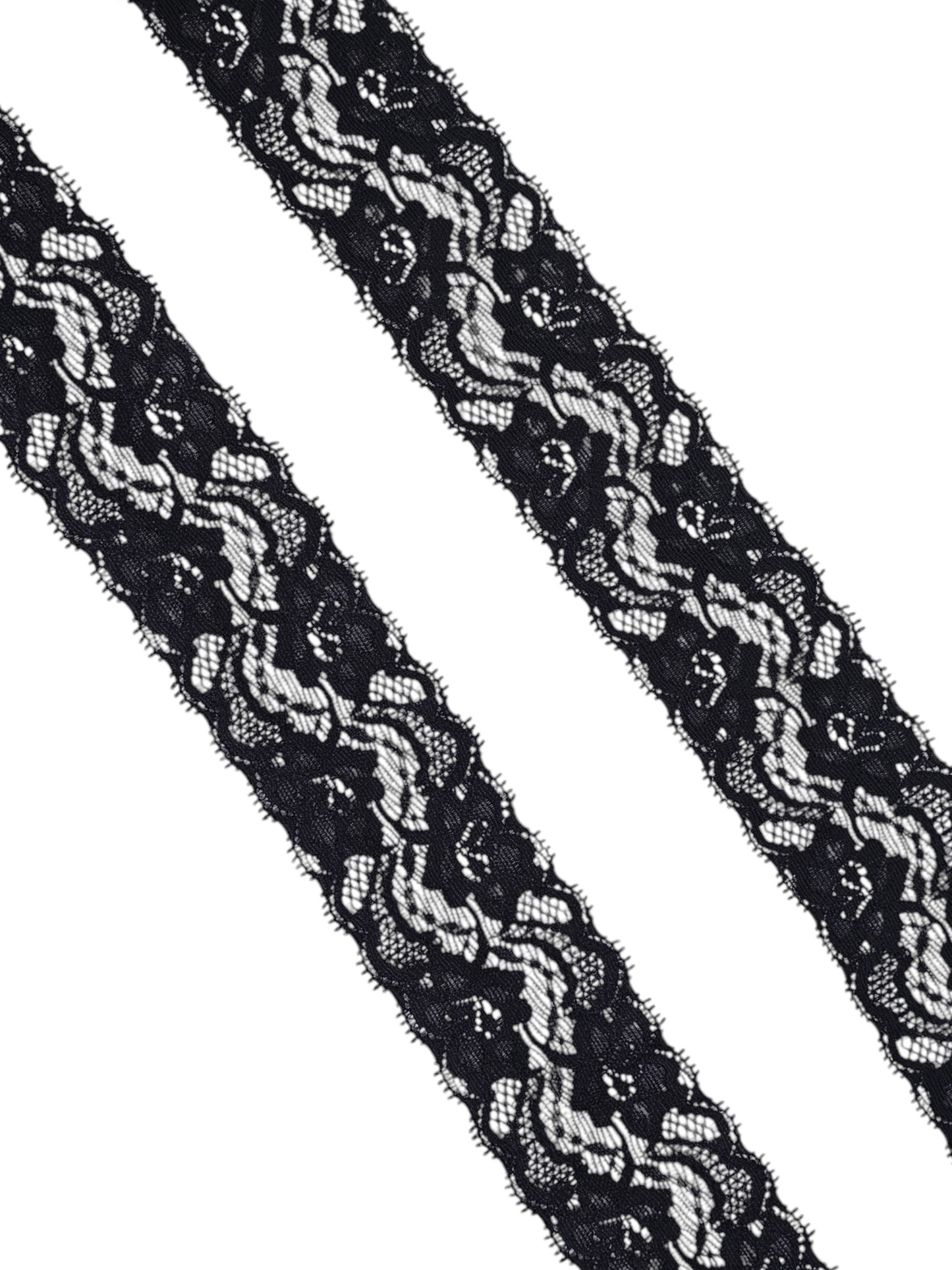 2⅛" Black Stretch Lace