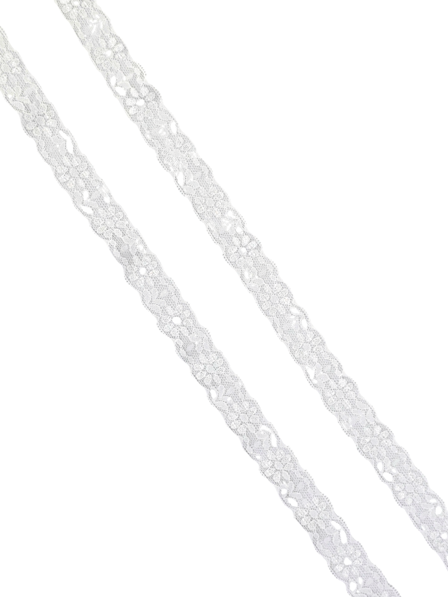 1" White Stretch Lace