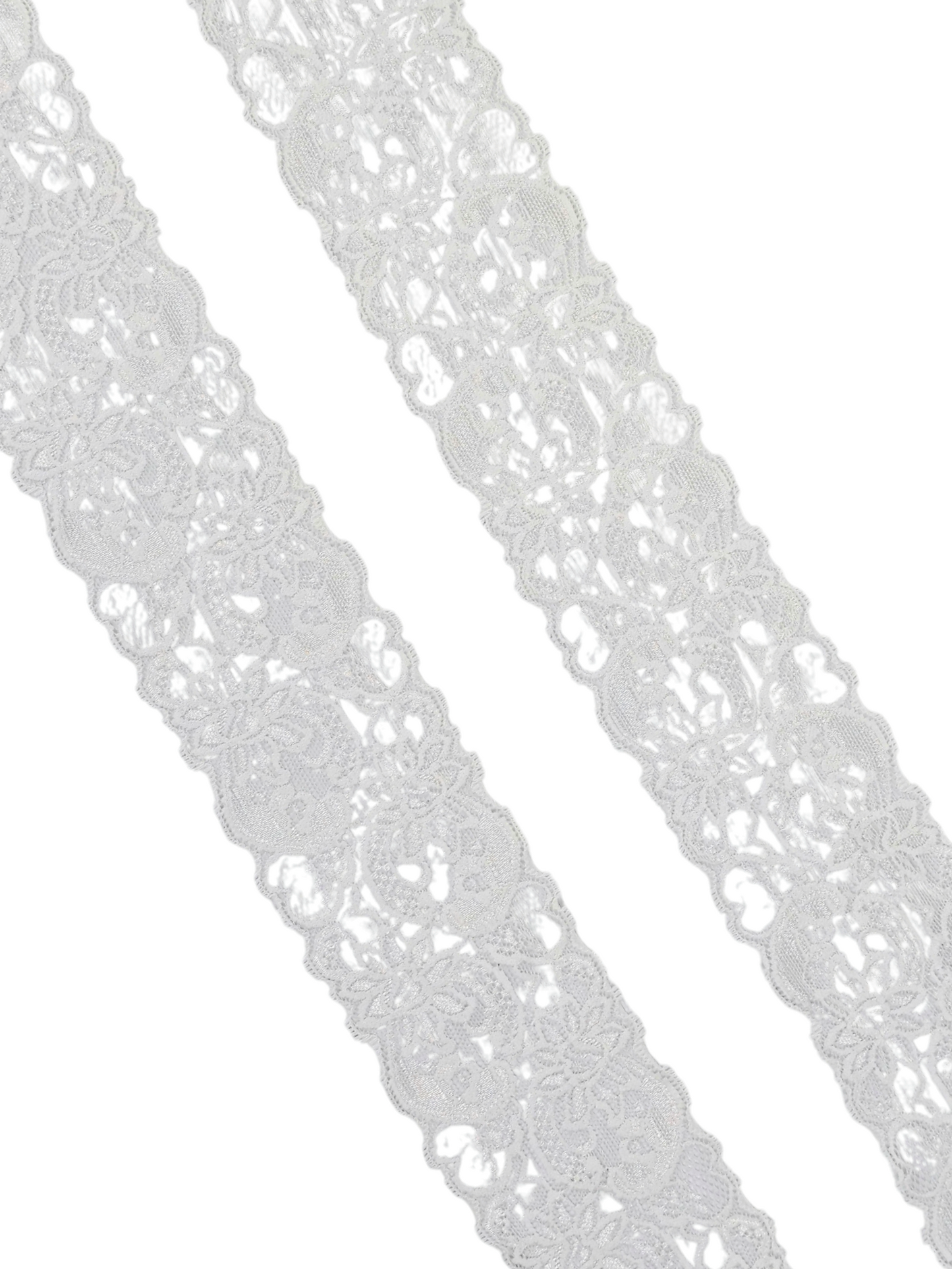 3" White Stretch Lace