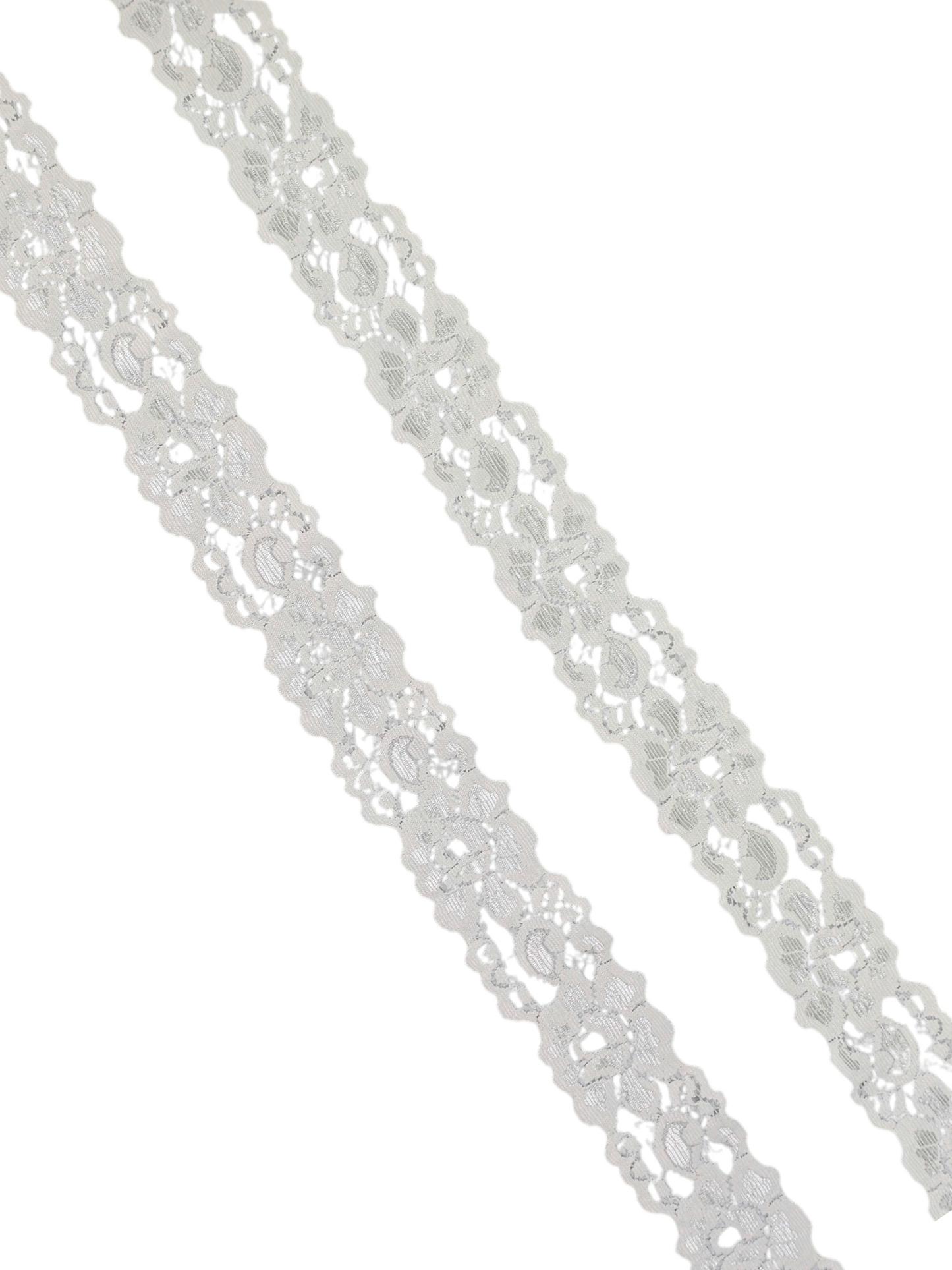 1⅝" White Stretch Lace-2