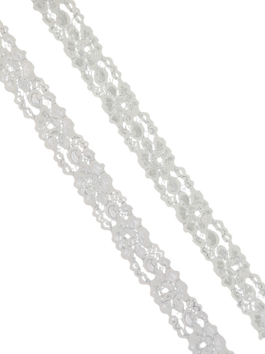 1⅝" White Stretch Lace-2