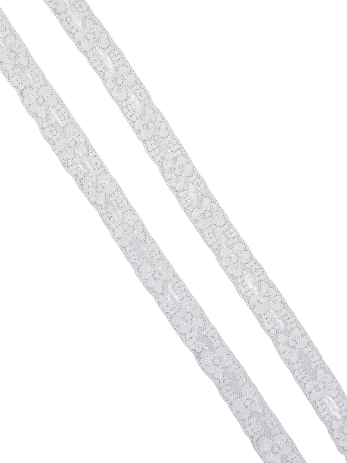 1" White Stretch Lace