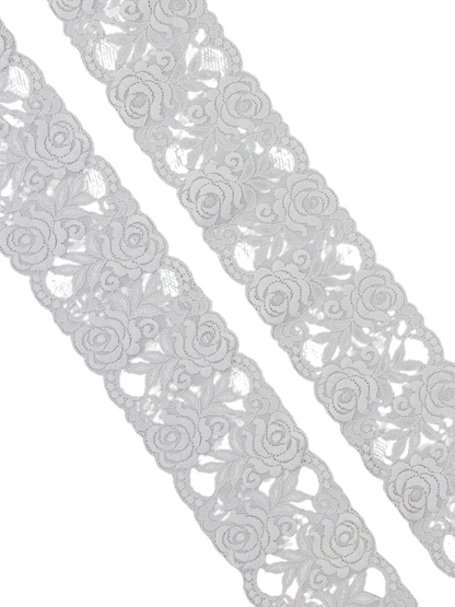 3½" White Stretch Lace