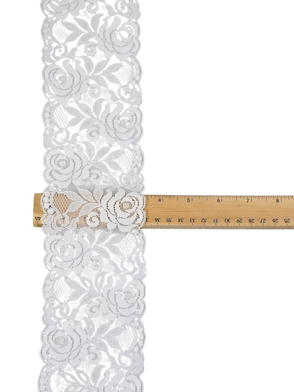3½" White Stretch Lace